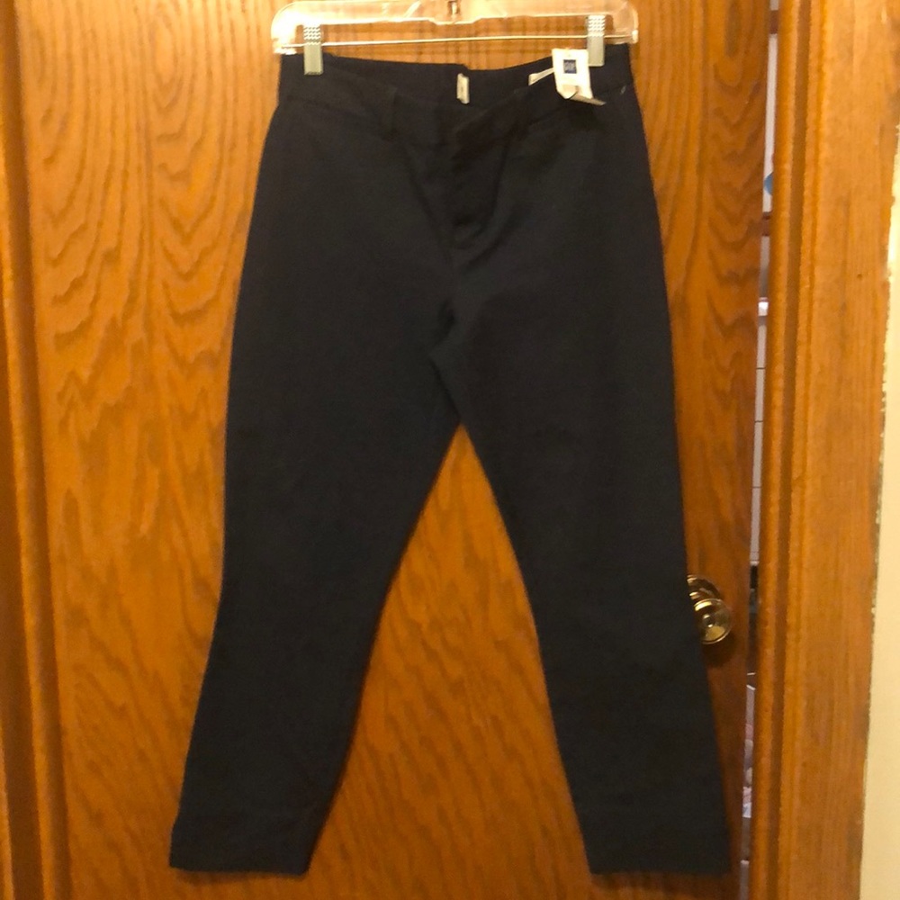 Navy crop pants